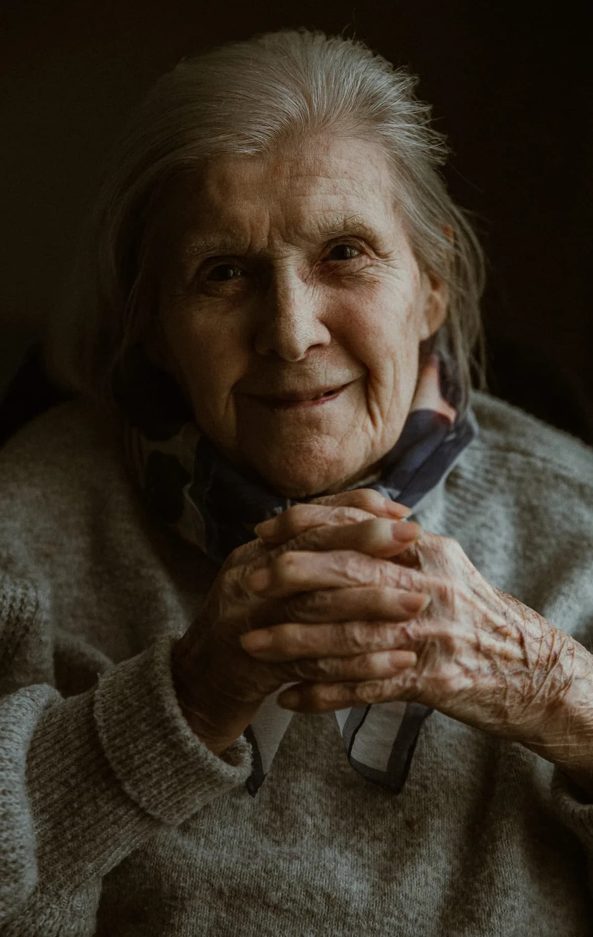 Portrait réalisé lors d'un reportage en EHPAD
